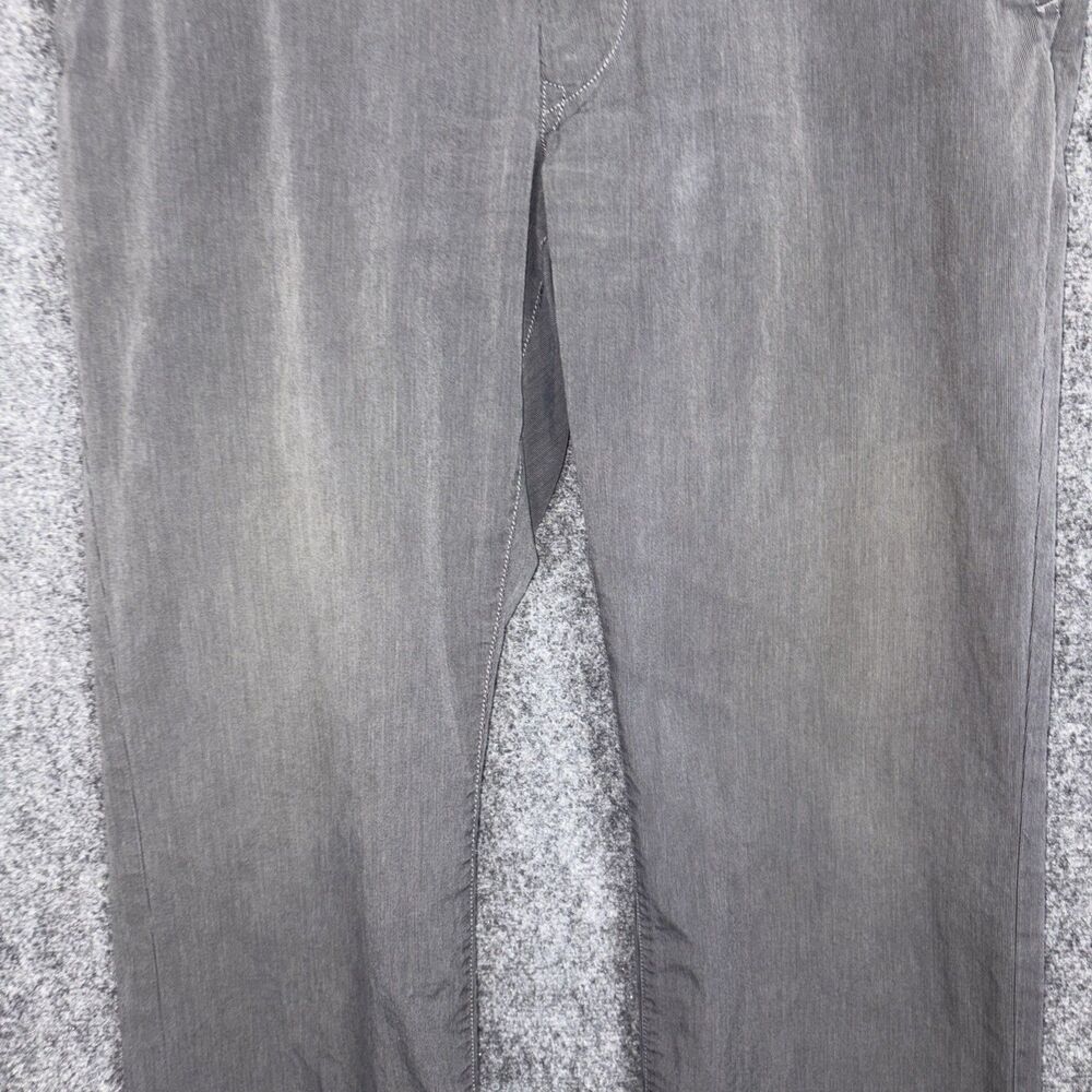 John Varvatos Pants Mens size 35 Gray Casual Straight Lightweight Striped Flawed - Picture 4 of 10